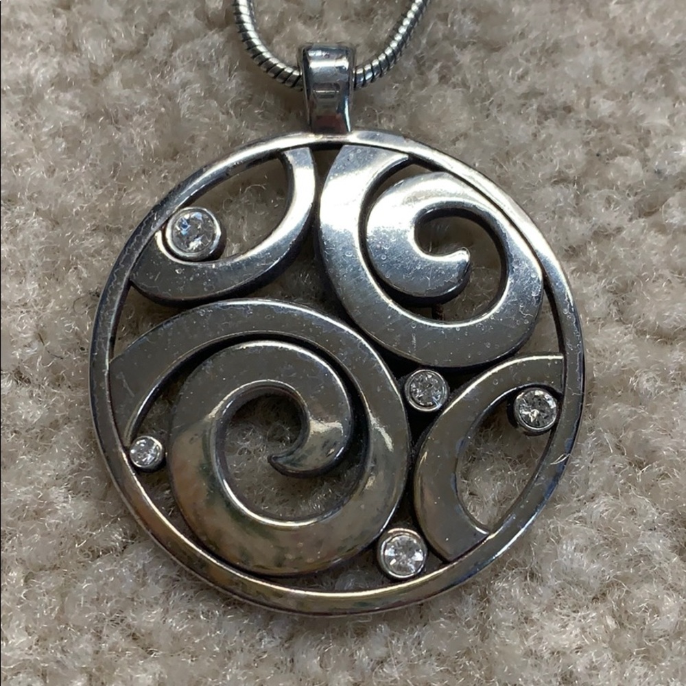Brighton swirl necklace and earrings